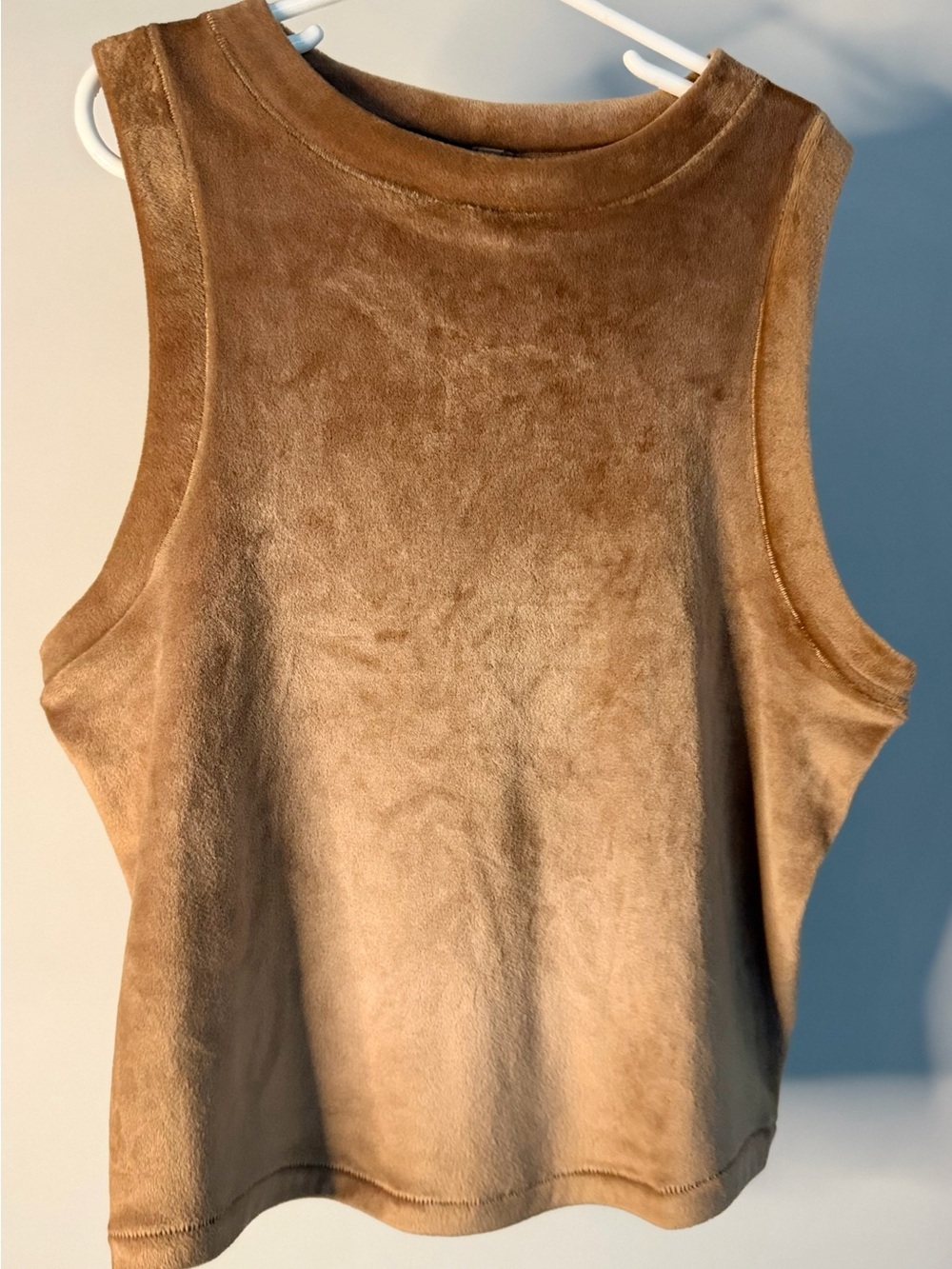 SKIMS Velvet Tank Top in Brown